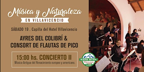 Concierto en Capilla 15 hs +Ticket de Ingreso Reserva Natural Villavicencio primary image