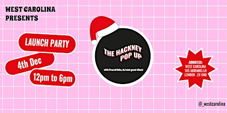 The Hackney Pop Up December Launch Party primary image
