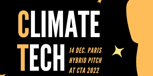 CLIMATE TECH PITCH Pack, at Climate Tech Awards I 14 Dec 2022 CET, StudioTV
