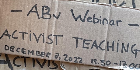 ABv Webinar: Activist Teaching