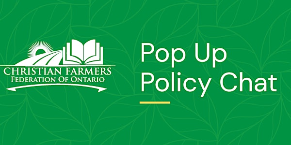 Pop-Up Policy Chat: Accessing Large Animal Vetrinarians
