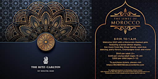 The Jewel of Morocco New Year's Eve Gala