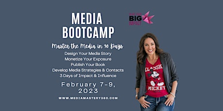 Hauptbild für Media Mastery Bootcamp - 3-Day Live Event