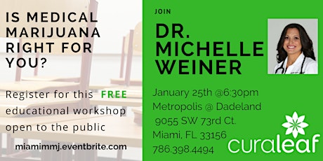 Is Medical Marijuana Right for You?  An educational workshop in Miami primary image