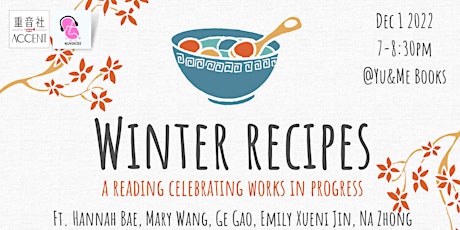 Winter Recipes: A special "work-in-progress" reading