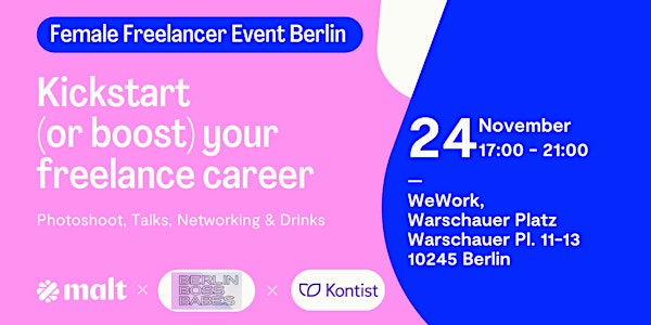 Female Freelancer Event Berlin: Boost your freelance career