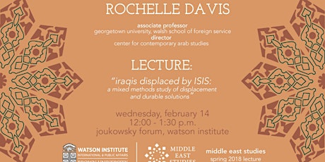 MES Lecture | Rochelle Davis, "Iraqis Displaced by ISIS: A Mixed Methods Study of Displacement and Durable Solutions" primary image