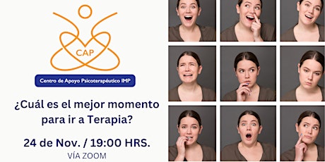 Imagen principal de Charla On Line Gratuita  |  ¿Cuál es el mejor momento para ir a Terapia?