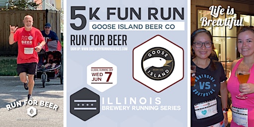 5k Beer Run x Goose Island Beer Co. | 2023 IL Brewery Running Series  primärbild