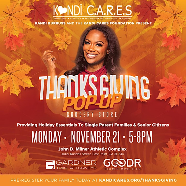 Kandi C.A.R.E.S  Presents: A Goodr Thanksgiving Pop Up Grocery Market image