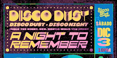 DISCO DUST PRESENTS: JKRIV ✨  A NIGHT TO REMEMBER