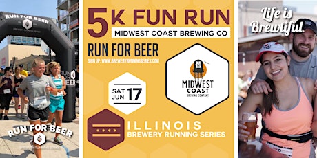 5k Beer Run x Midwest Coast Brewing | 2023 IL Brewery Running Series