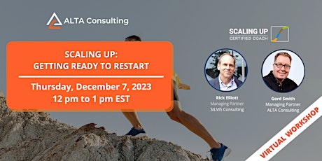 Scaling Up: Getting Ready to Restart - Dec primary image