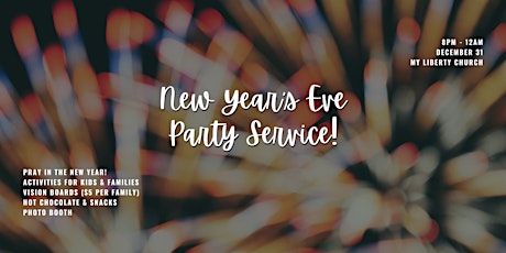New Year's Eve Party Service!
