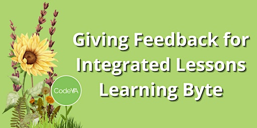 Coaching: Giving Feedback for Integrated Lessons Learning Byte with CodeVA