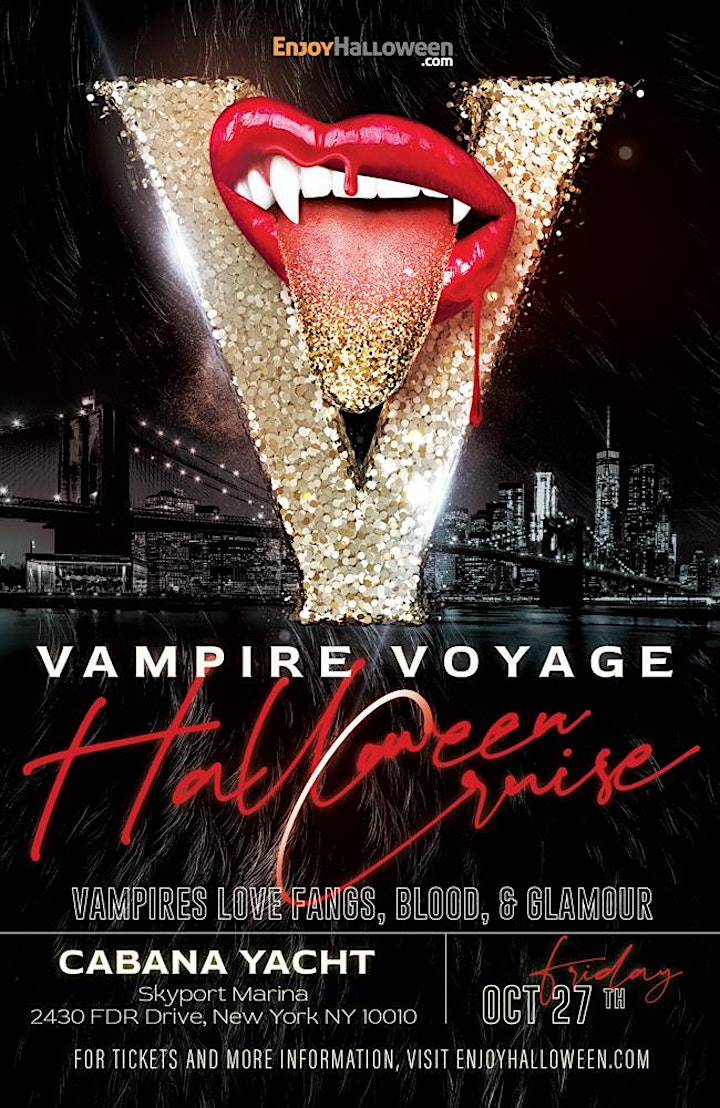 Vampire Voyage Halloween Party Cruise New York City I Cabana Yacht image