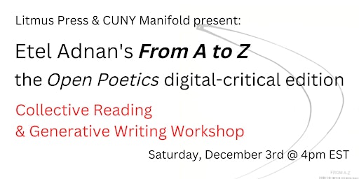 From A to Z: Collective Reading & Generative Writing Workshop