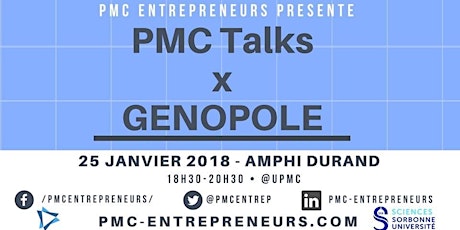 PMC Entrepreneurs X Genopole : Talks & Networking primary image