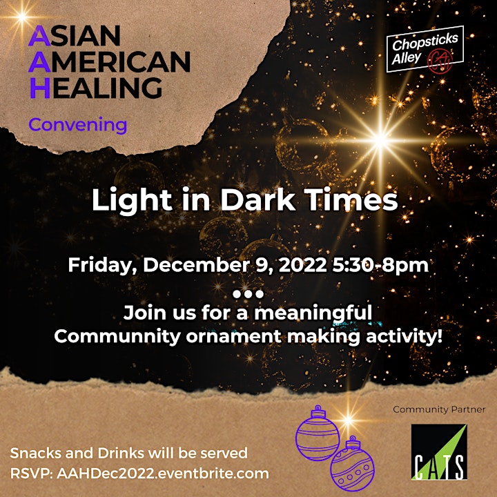 "Light in Dark Times" An Asian American Healing Convening image