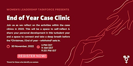 End of Year Case Clinic