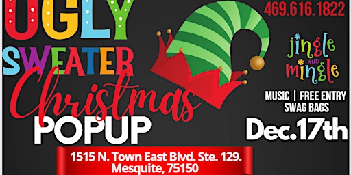 End of the Year Ugly Sweater Christmas Popup