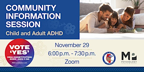 Community Information Session: Child and Adult ADHD