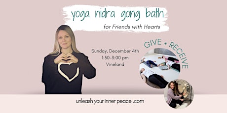 Yoga Nidra +Sound Healing with the Gong for Friends With Hearts