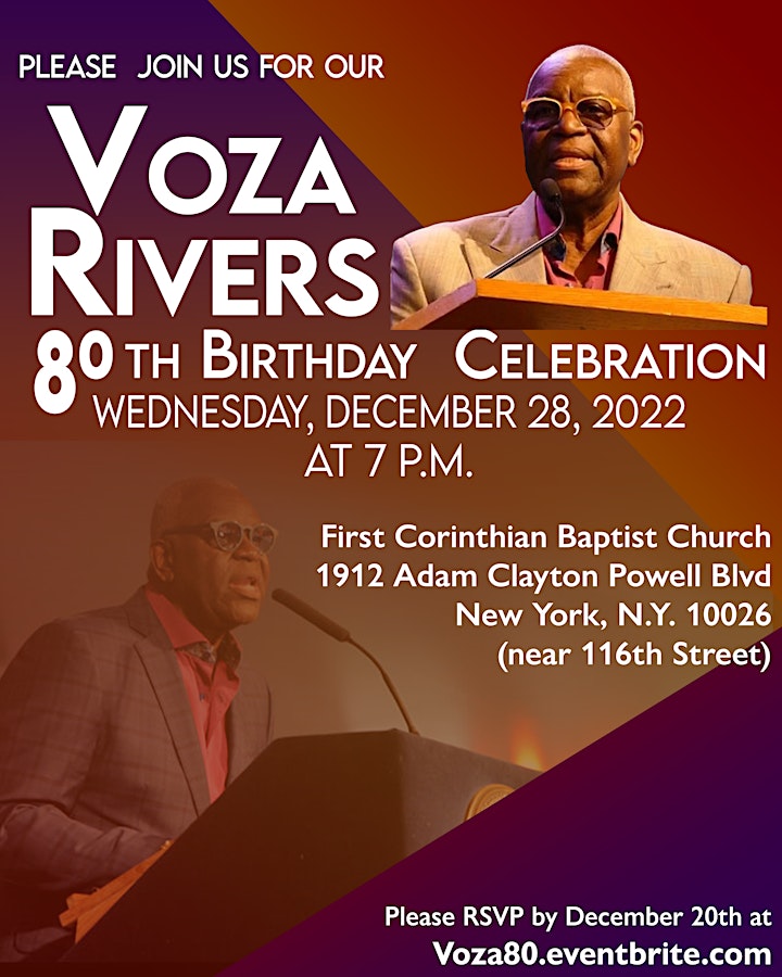 Voza Rivers 80th Birthday Celebration image
