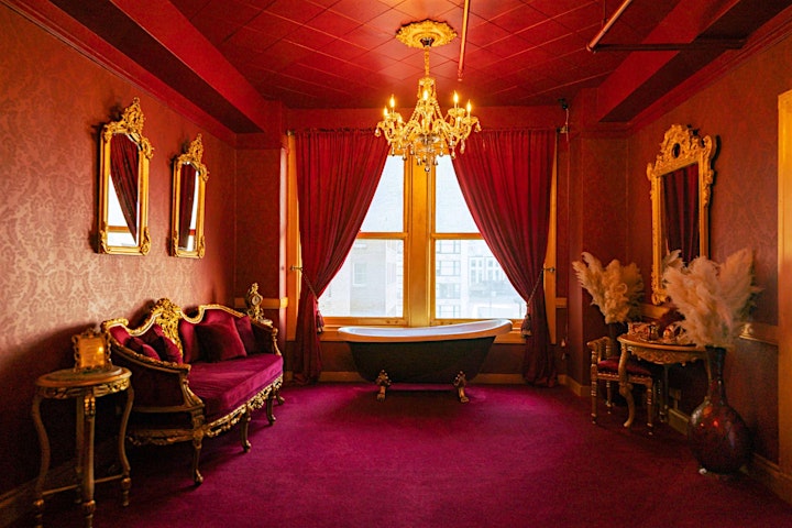 Red & Blue Luxury Room Studio Photoshoot image
