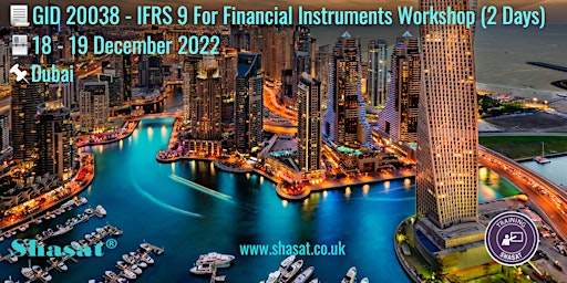 GID 20038: IFRS 9 For Financial Instruments Workshop (2 Days)