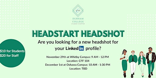 Headstart Headshot Whitby Campus! - November 29th, 2022