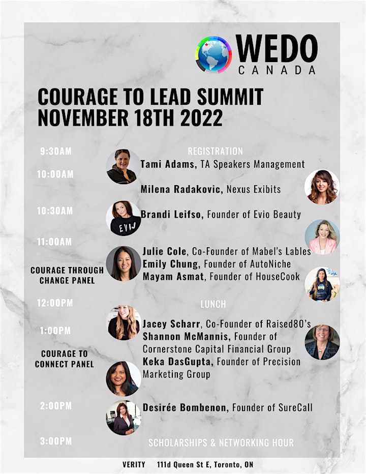 WEDO CANADA Women’s Entrepreneurship Day  Ontario Summit November 18, 2022 image