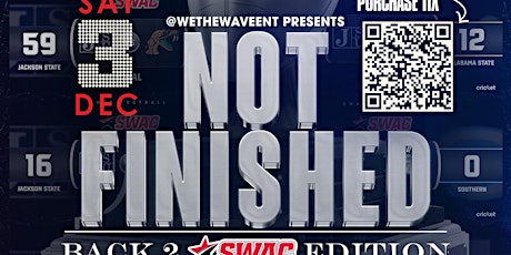 “NOT FINISHED” Back 2 SWAC Edition