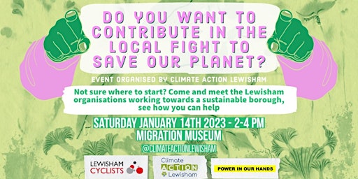 What can YOU do for the Climate Crisis  in Lewisham?