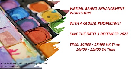 Virtual / Online  Brand Enhancement Workshop! For Start Ups
