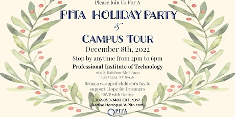 PITA Holiday Party and Campus Tour