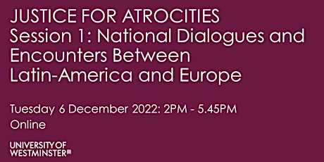 Justice for Atrocities: National Dialogues & Encounters
