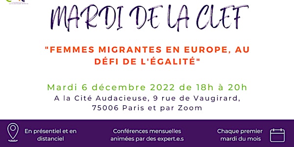 Mardi de la CLEF #20 : Femmes migrantes en Europe, au défi de l'égalité
