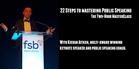 22 Steps to Mastering Public Speaking - Glasgow primary image
