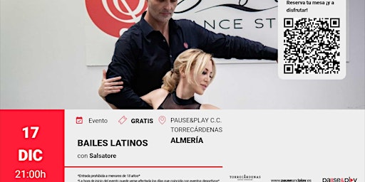 Bailes Latinos con Salsatore en Pause&Play C.C. Torrecárdenas (Almeria)