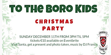 BORO CLUB KIDS XMAS PARTY primary image