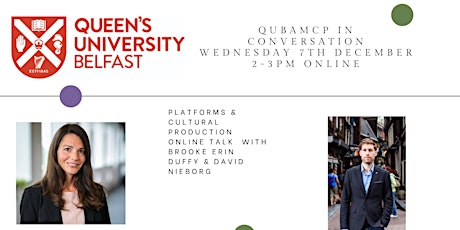 QUB AMCP Platforms & Cultural Production: In Conversation