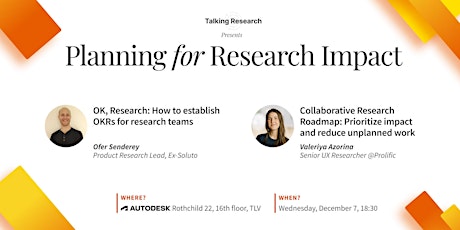 Planning for Research Impact