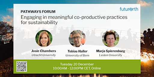 Engaging in meaningful co-productive practices for sustainability