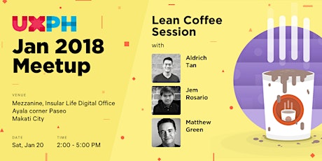 UXPH January 2018 Meetup: Lean Coffee Session w/ DICT-Youth Hack + Guests primary image