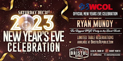 Bristol Republic & WCOL Official New Year's Eve 2023 Celebration