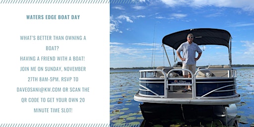 Waters Edge Boat Day - FREE Boat Rides!
