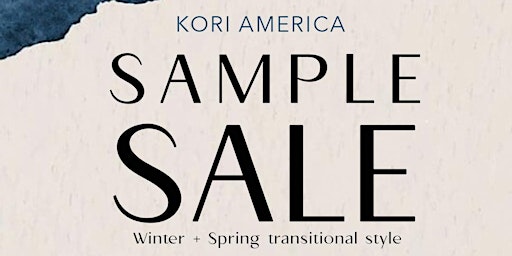 Kori America Sample Sale
