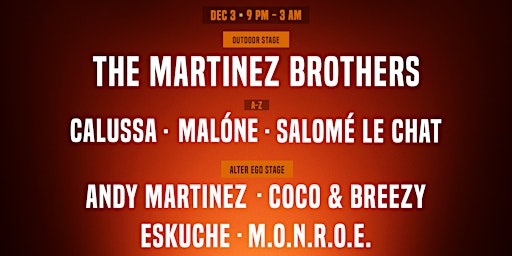 DAY 4 The Martinez Brothers- Hurry Up Slowly 12/3
