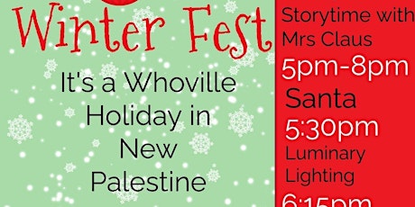 Winter Fest - It's A Whoville Holiday in New Palestine